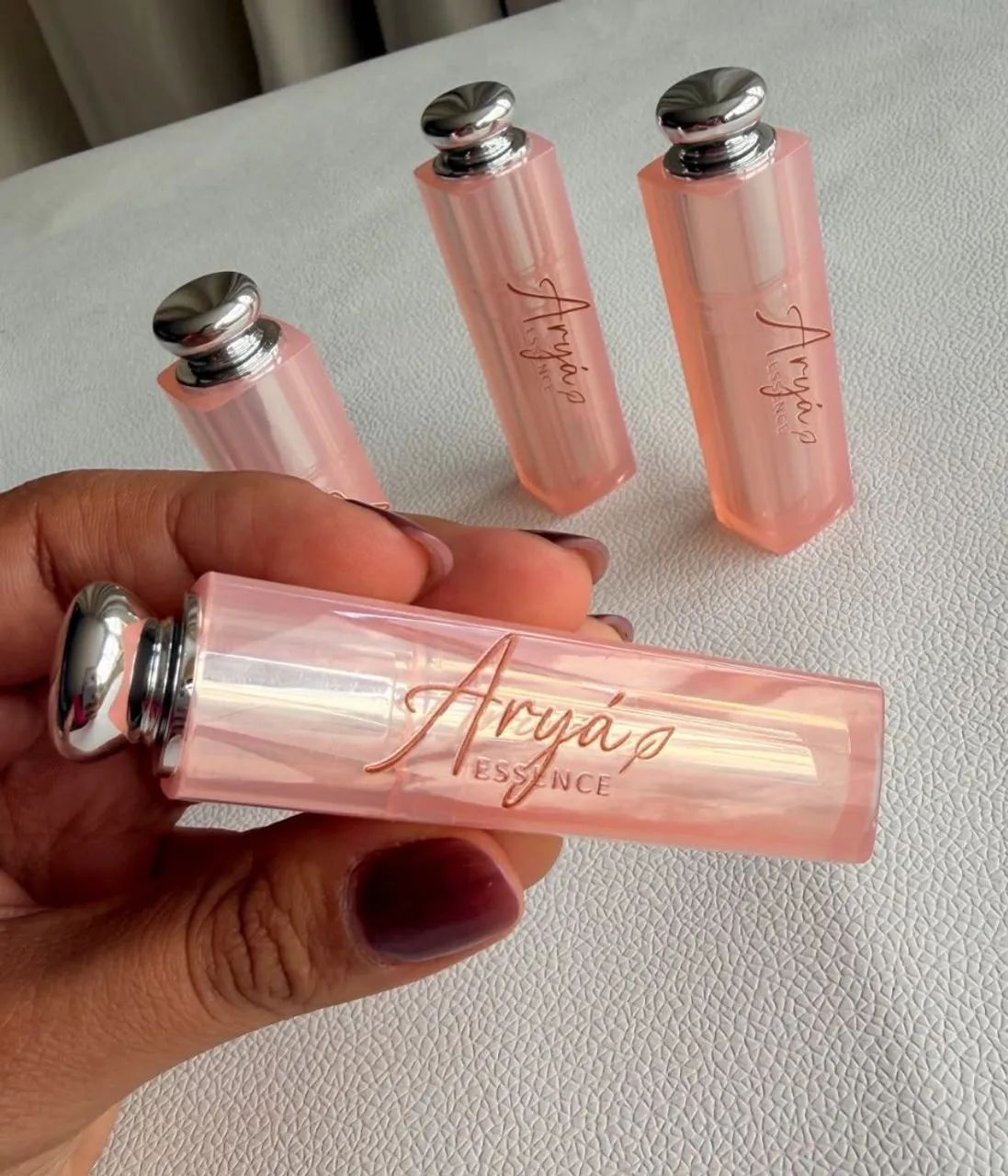 Lipbalm rosa claro Aryá Essence  - Foto 2