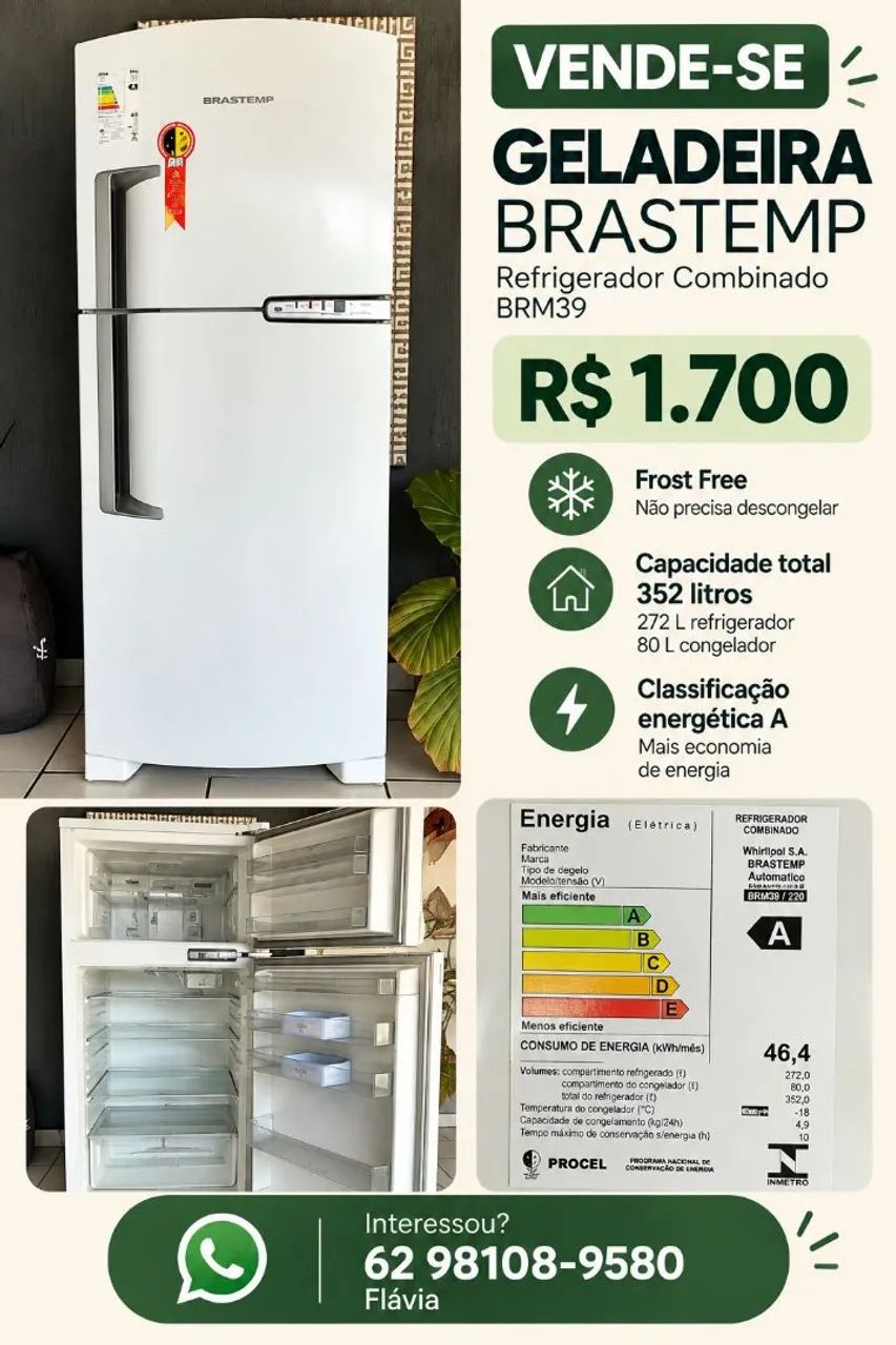 Geladeira Brastemp 