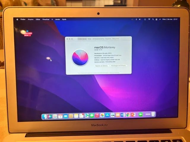 Macbook Air 2017 Core I5 1,8ghz 128gb ssd