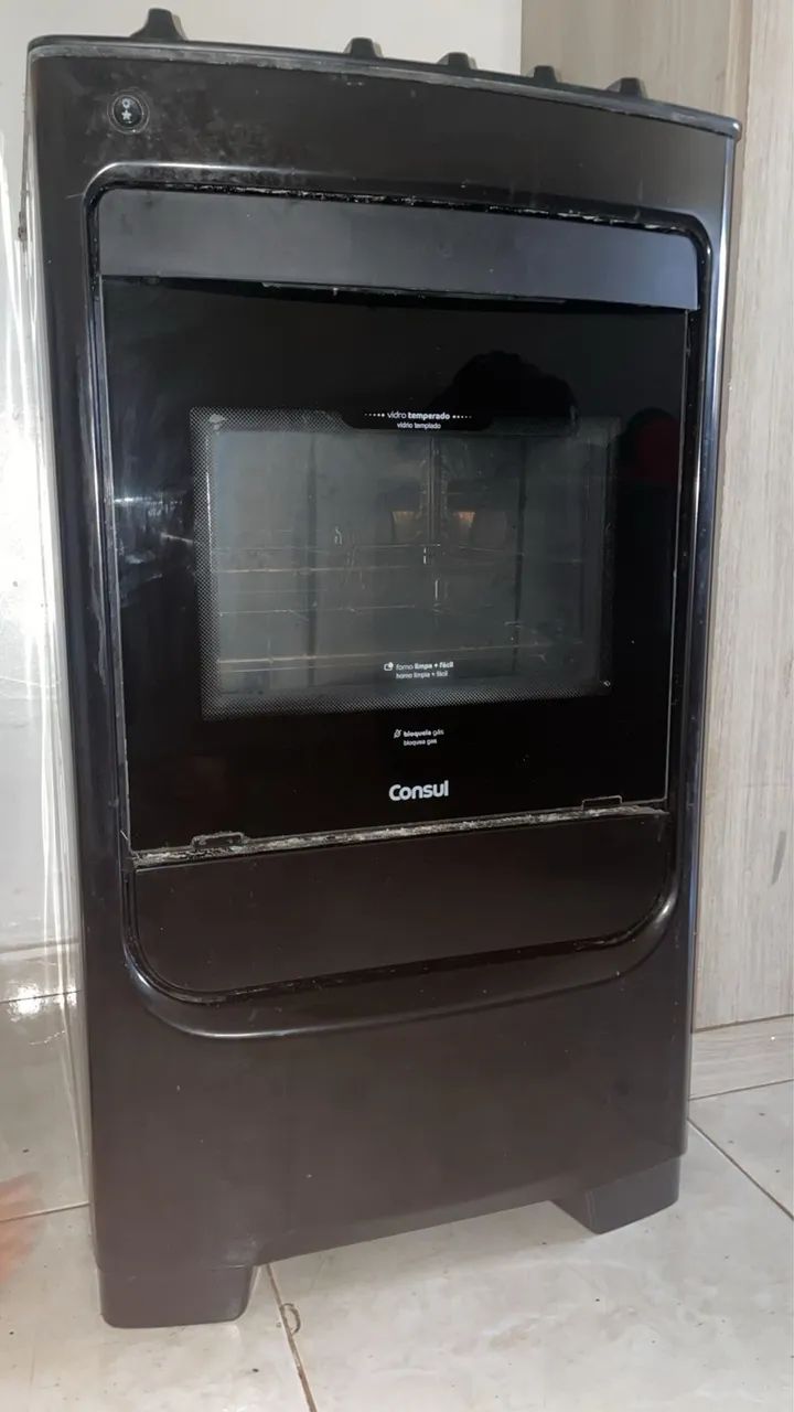 Vendo fogão cônsul - mesa de vidro - Foto 2