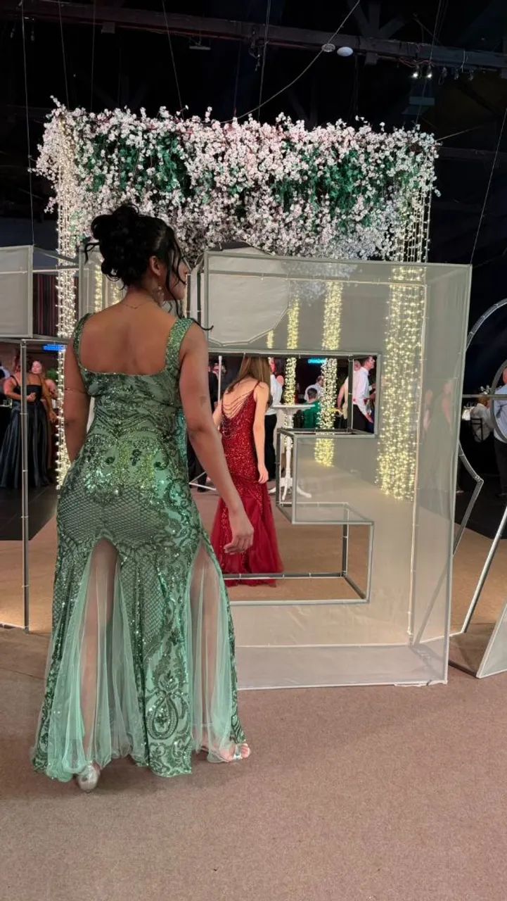 VESTIDO FESTA VERDE OLIVA - Foto 4