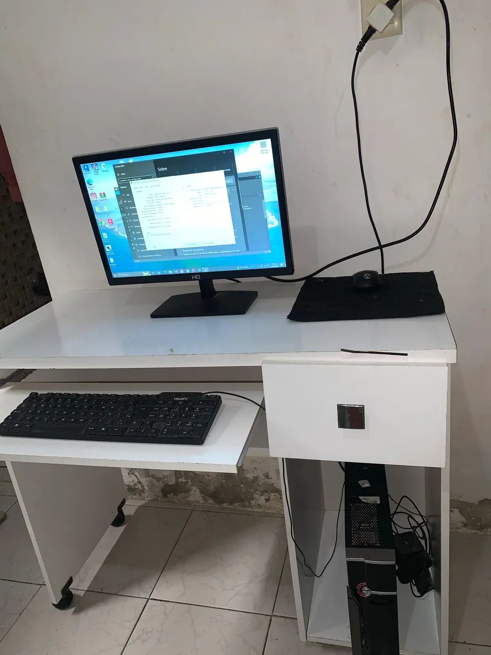 Computador Completo + Mesa 8GB Monitor 19" - Foto 2
