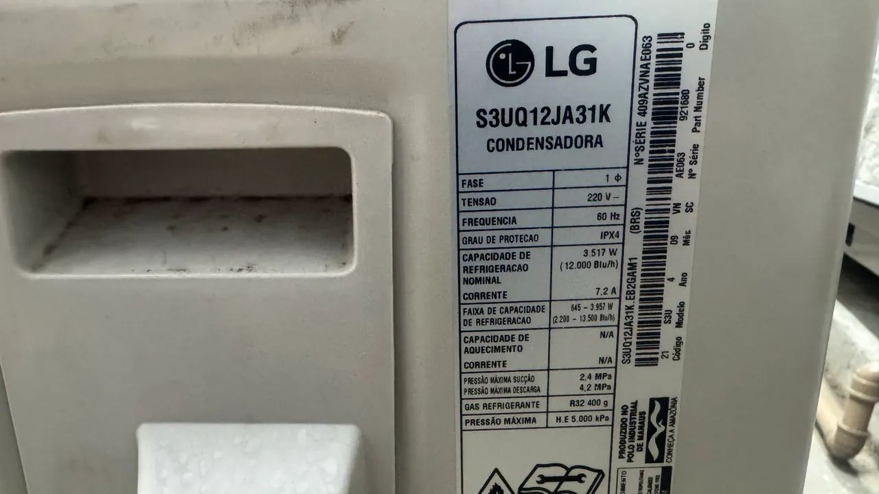 Ar condicionado 12000 dual inverter LG S3NQ12JA31K - Foto 6