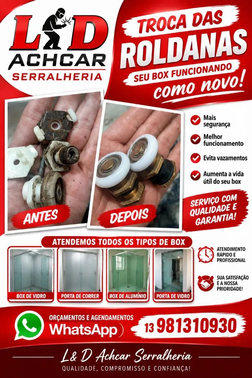 Troca de Roldanas do Box 
