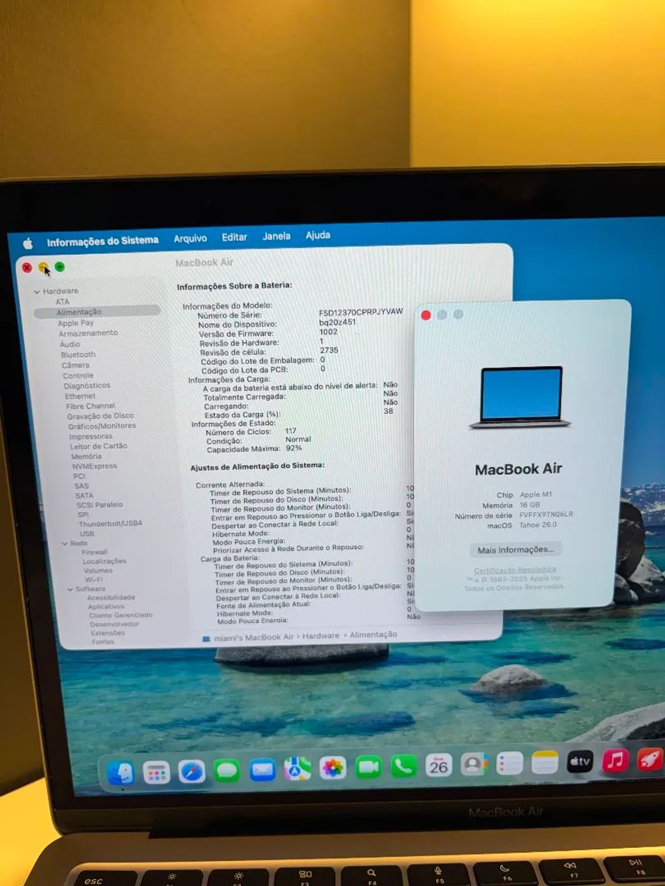 Macbook Air M1 256gb 16gb Com Garantia - Notebooks - Cidade Jardim