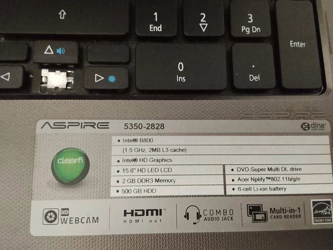 Vendo notebook Acer Aspire 5350 em bom de funcionamento 