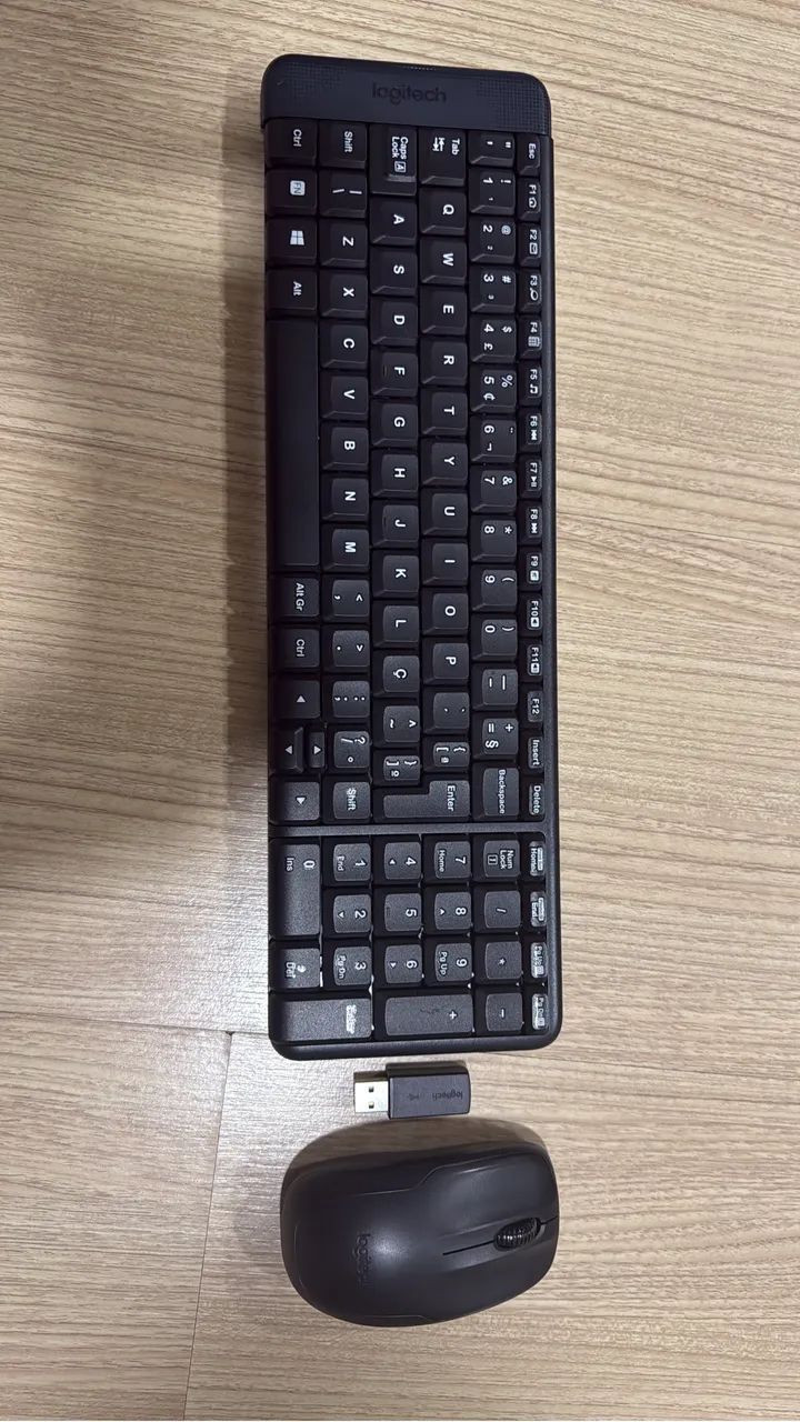 Teclado + mouse sem fio Logitech