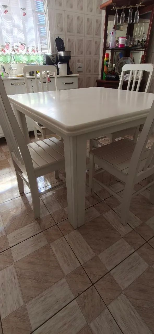 Mesa branca 4 cadeira - Foto 2