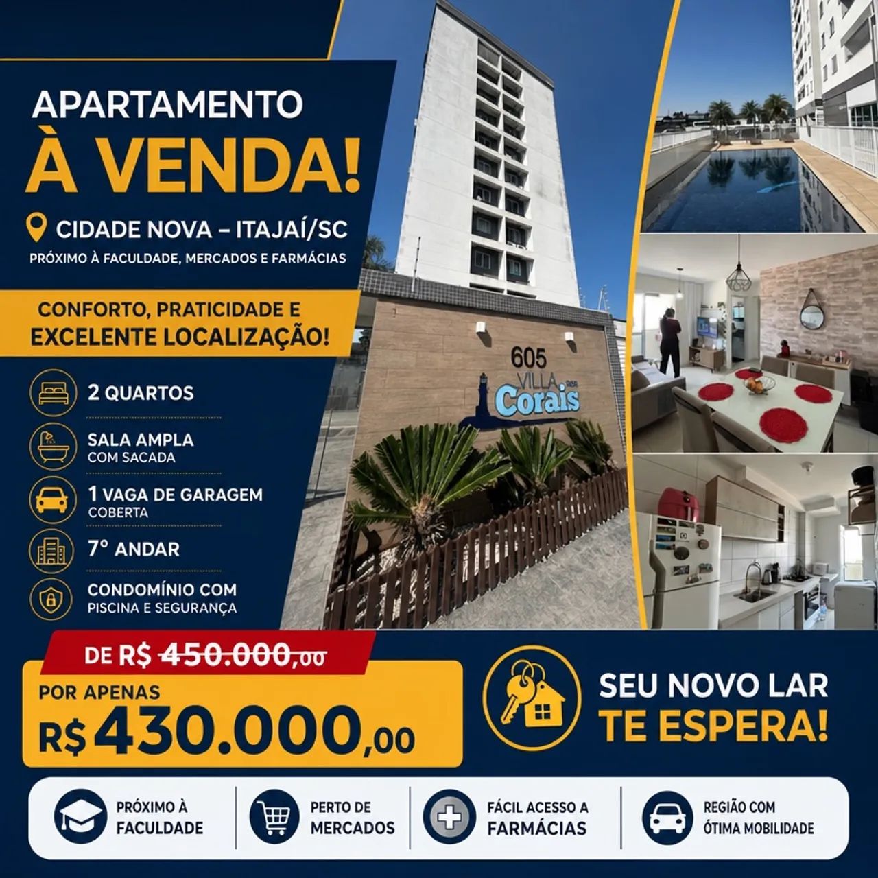 APARTAMENTO BAIRRO CIDADE NOVA
