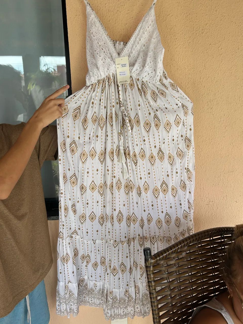 Vestido indiano com bordado nos seios  - Foto 5