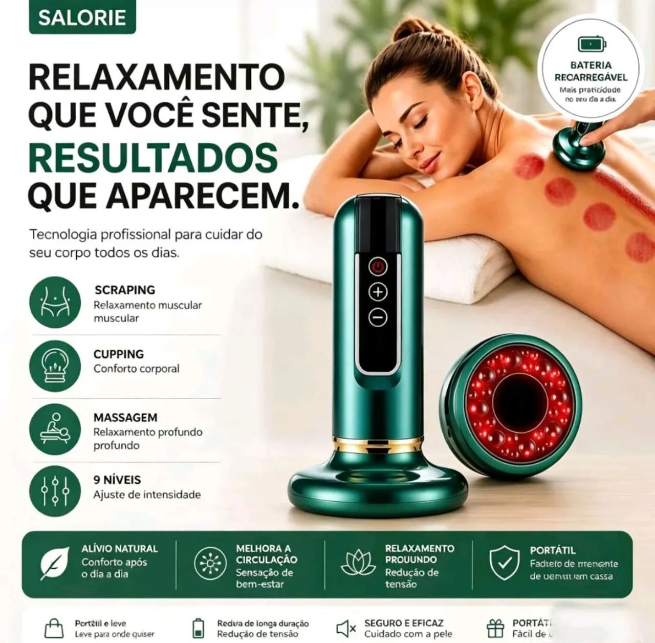 Vendo Kit completo Guasha e Cupoing eletrônico 