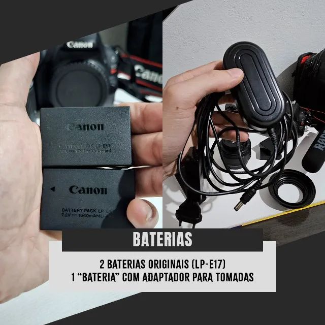 KIT CANON SL2 E ACESSÓRIOS65606297377154123
