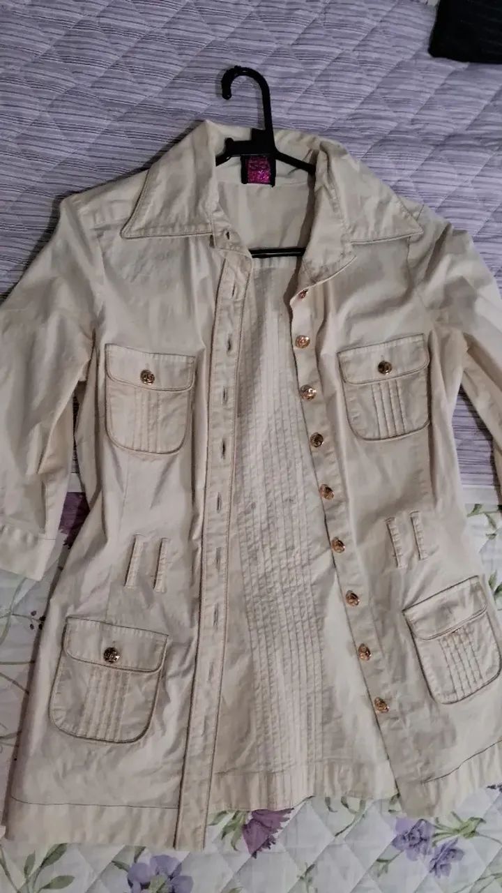 Blusa branca cinturinha - Foto 2