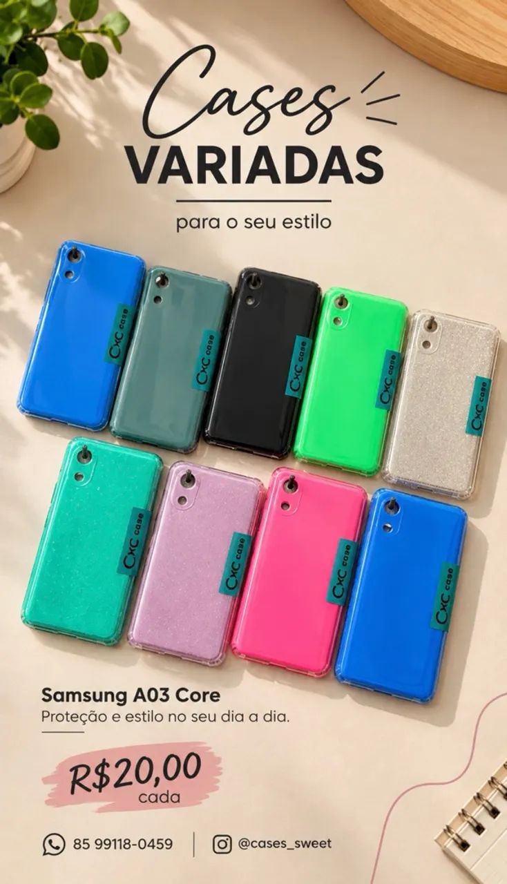 Case Capa Capinha Samsung A03 Core