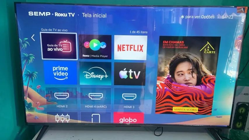 TV SMART 50 POLEGADAS 4K BORDA INFINITA NO PLASTICO  - Foto 4