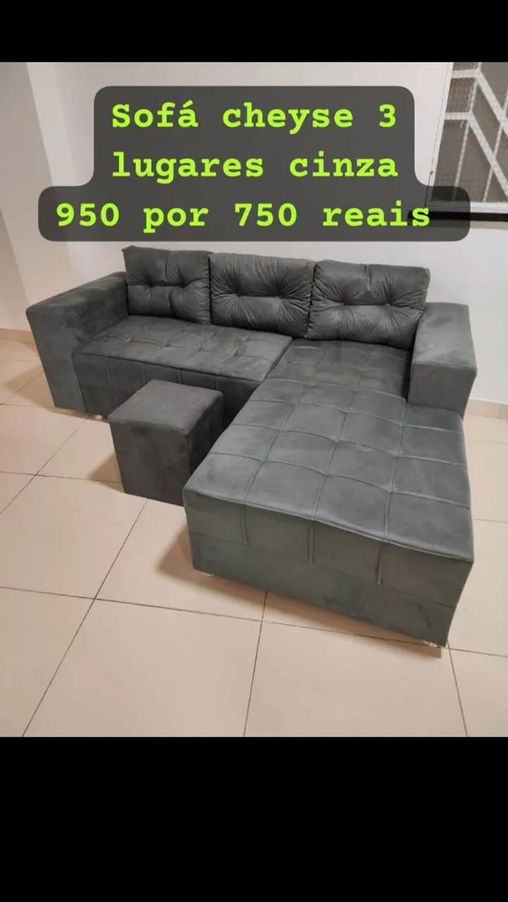 Sofá chaise a pronta entrega  - Foto 5