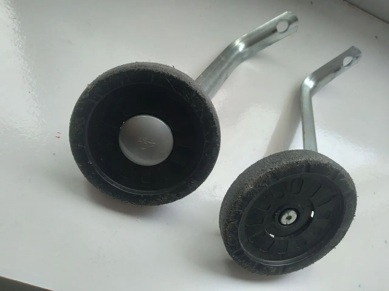 Par de Rodinhas de aço para bicicleta infantil aro 16 - Foto 5