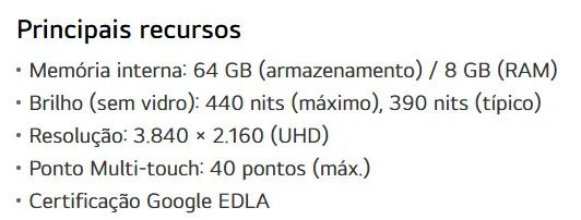 Lousa digital LG CreateBoard UHD 4K 86TR3DK - Foto 5