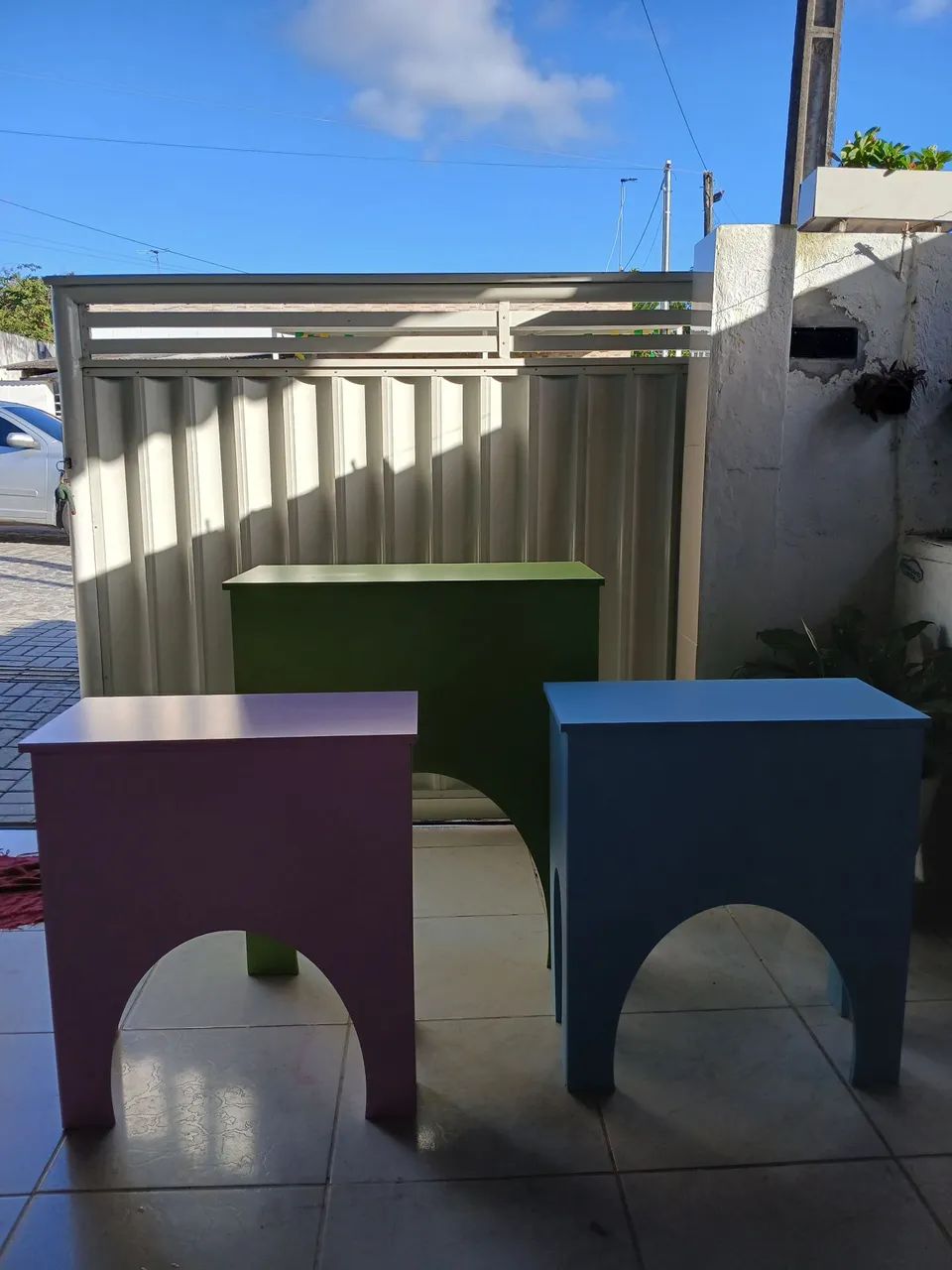 Trio de mesas mdf