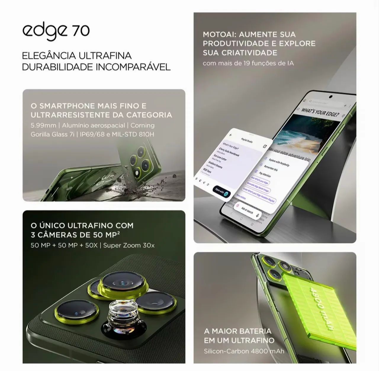 Smartphone Motorola EDGE 70 256 - Foto 2