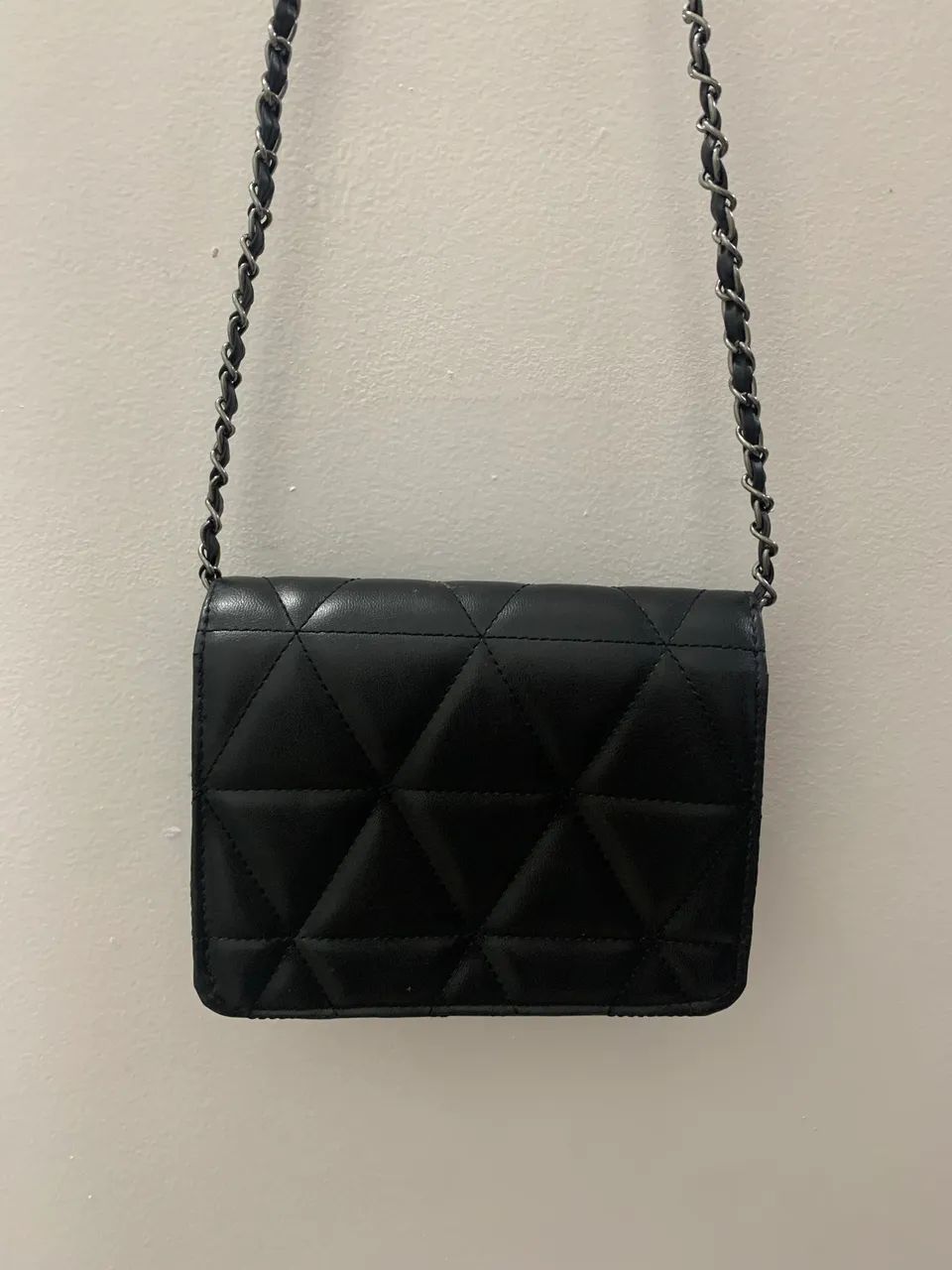 bolsa preta couro sintético  - Foto 2