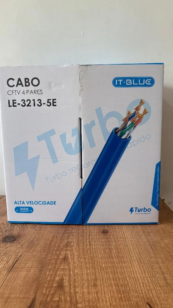 Caixa De Cabo De Internet 305M Cat5E Alta Velocidade!