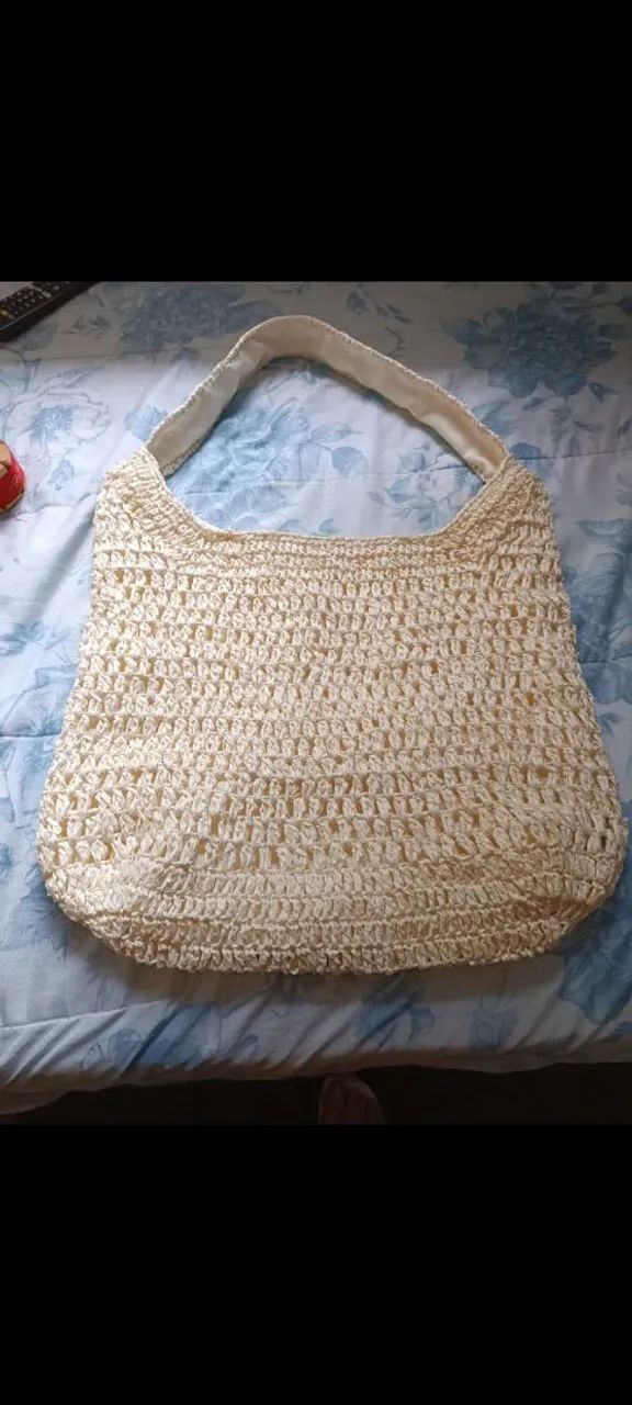 Bolsa de praia de crochê  - Foto 3
