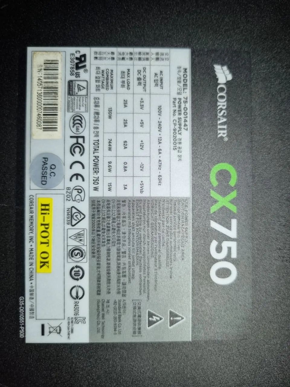 Fonte Corsair CX750 - Foto 3