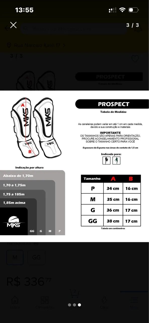 Luva e Caneleira MKS - em perfeito estado (usada apenas 2 vezes) - Foto 5