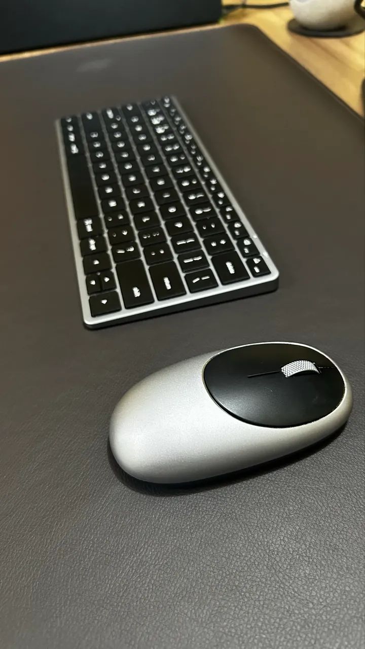 Kit Satechi Teclado X1 E Mouse M1 Sem Fio Cinza Espacial - Foto 4