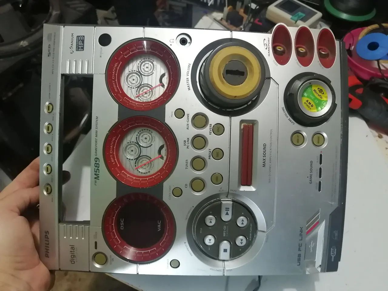 Frente do som Philips fwm 589, sem teste!