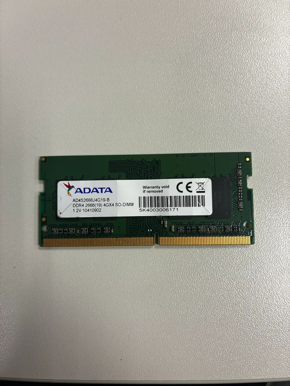 Memória RAM Notebook 4GB DDR4 2666MHz - ADATA