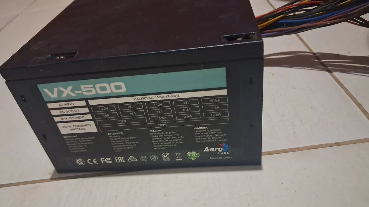 Fonte 500w vx-500 (Negociavel)