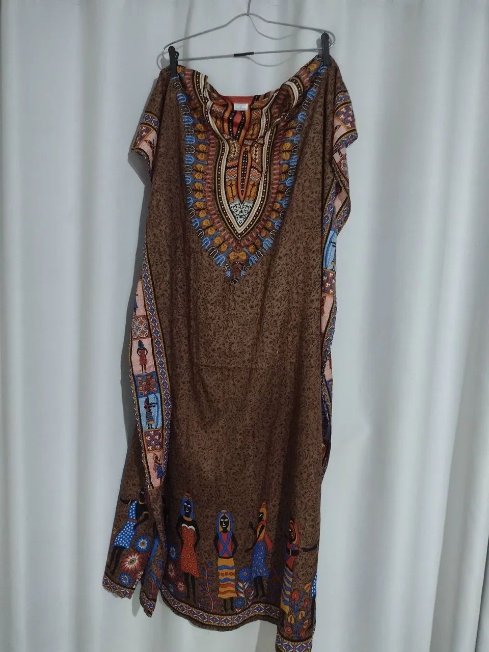 Vestido indiano longo marrom GG - Foto 5