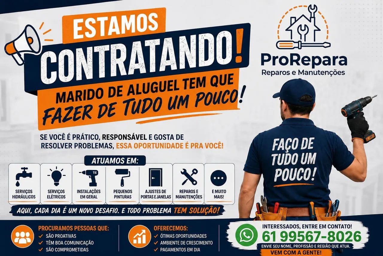 Vaga para Profissional de Manutenção ProRepara 1