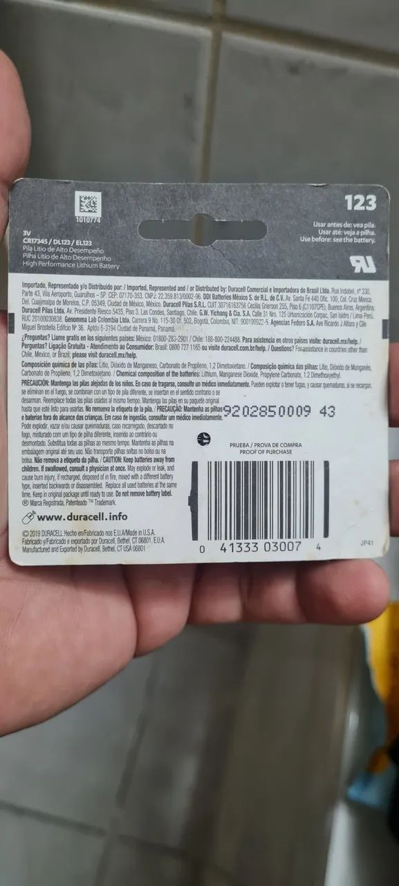 Bateria lithium 123   DL123ABU - Foto 2
