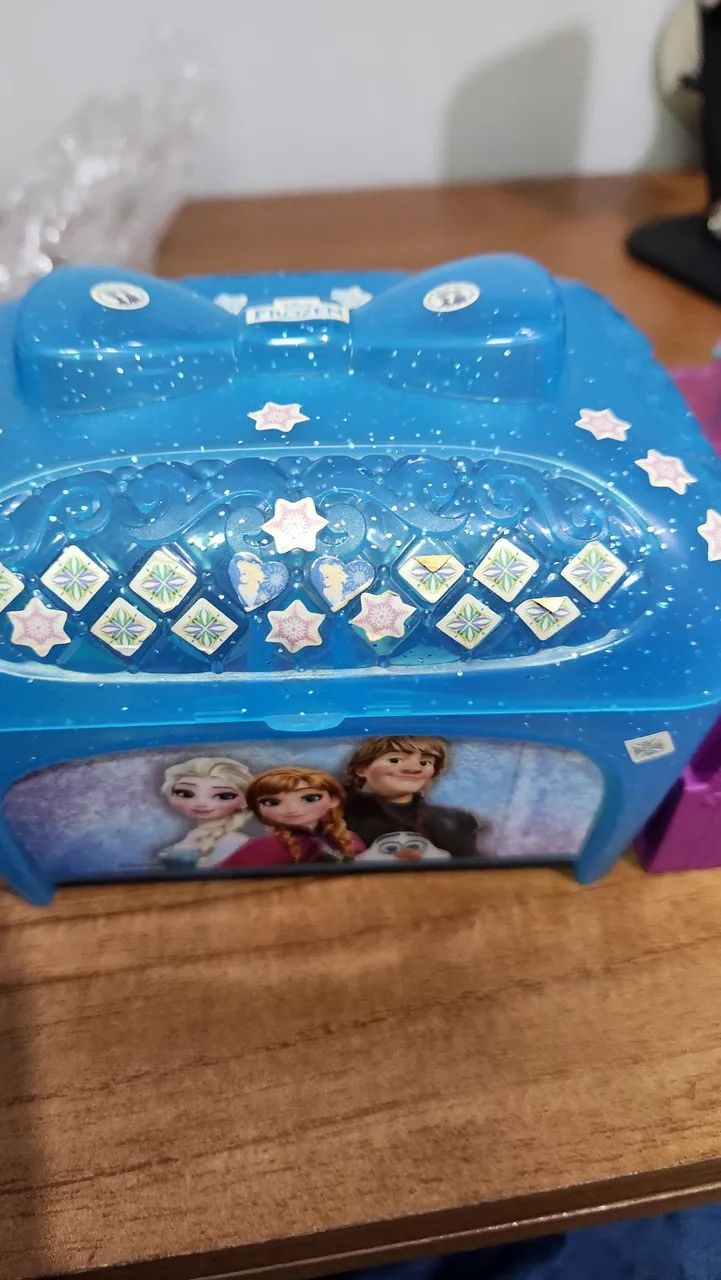 Kit Mercadinho Infantil com Cestinhas + Caixa Frozen - Foto 4