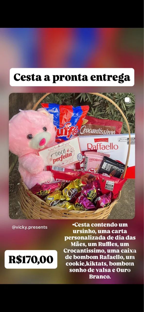 Cesta de dia das mães 
