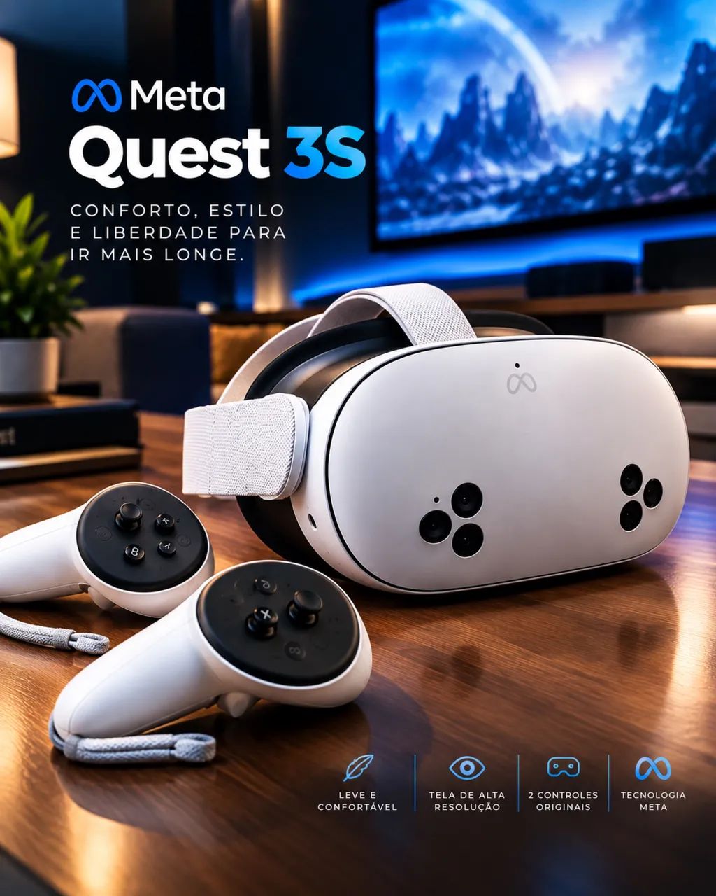 Meta Quest 3S 128GB ? Semi-novo ? Pouquíssimo uso - Periféricos e Meta Quest 3S 128GB ? Semi-novo ? Pouquíssimo uso - Periféricos e