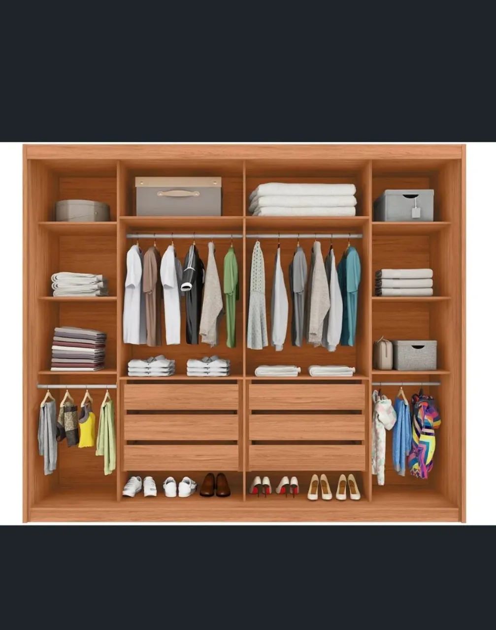 Guarda roupa Casal 100% MDF - Foto 2