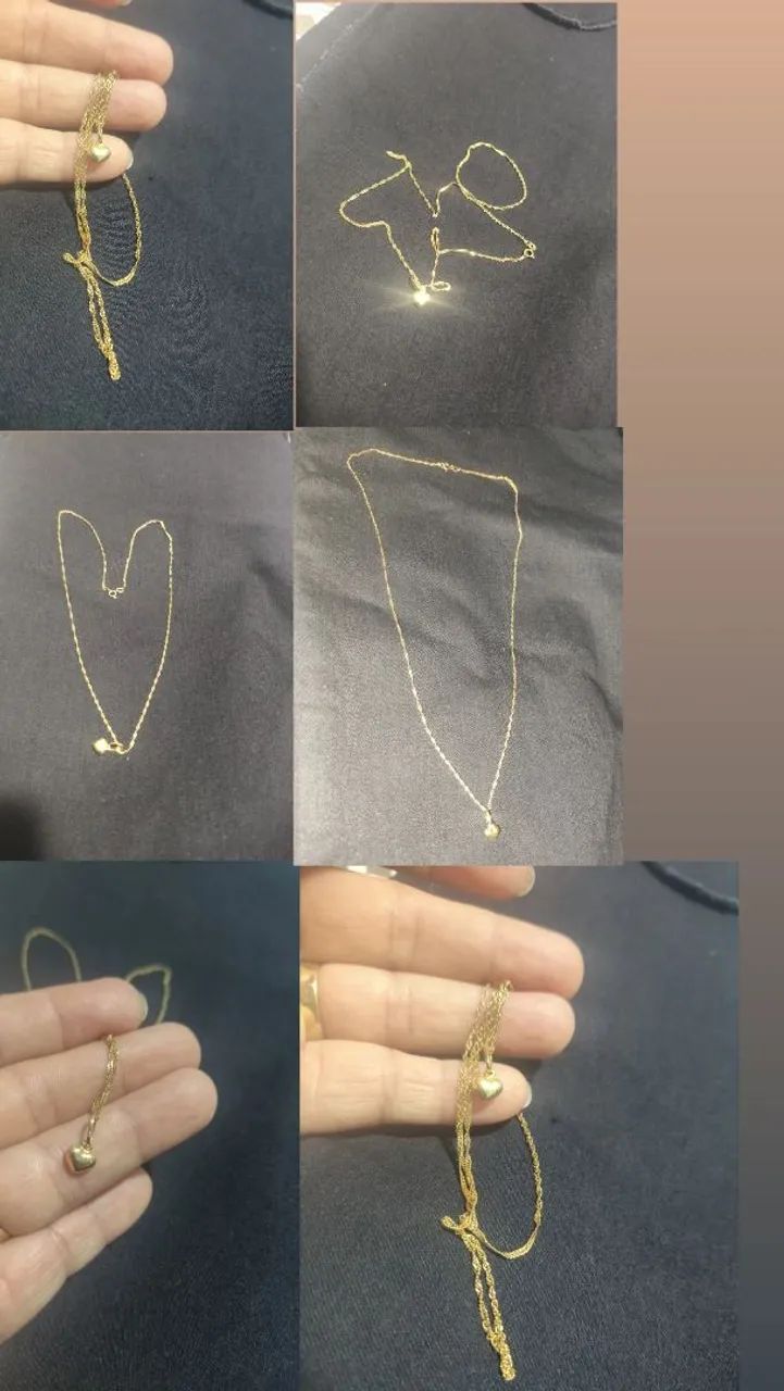 Vendo gargantilha de ouro 18k com pingente. - Foto 2