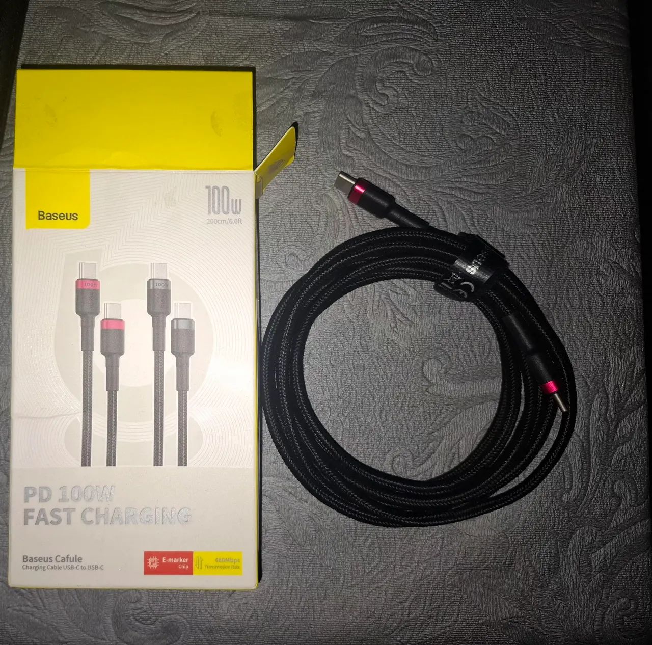 CABO USB TIPO C/TIPOC 100W 2 METROS