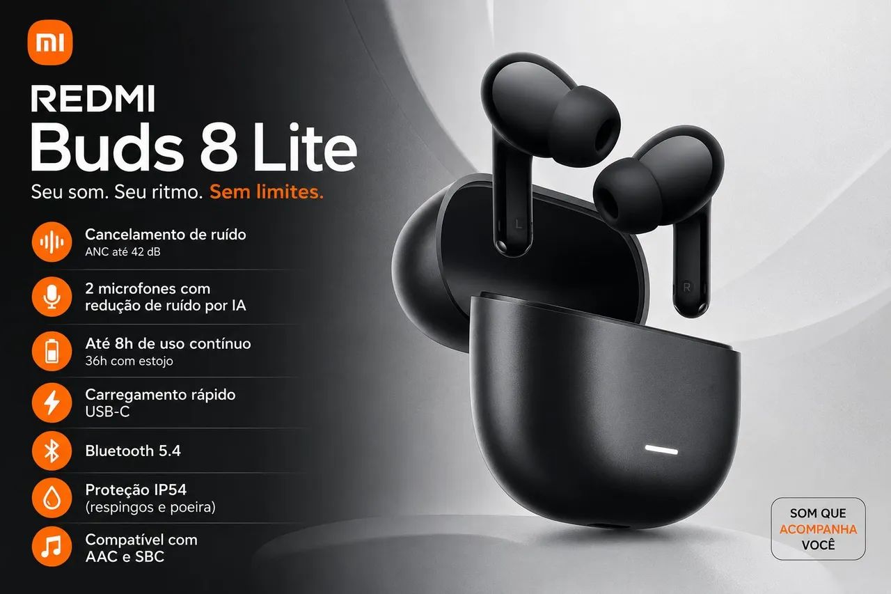 Fone Xiaomi Redmi Buds 8 Lite 