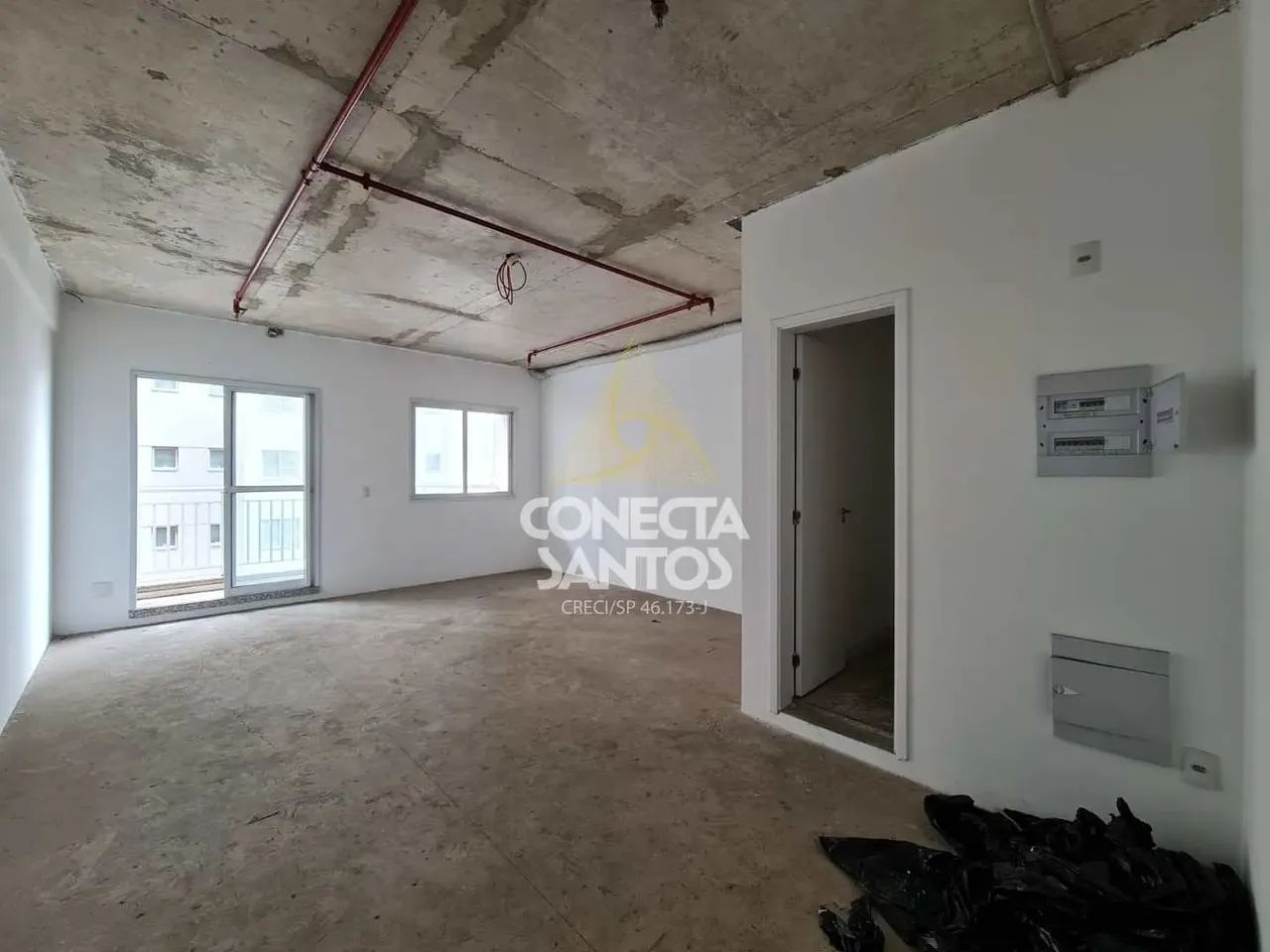 Sala com Lavabo e Sacada em Santos, Cod: 917 - Foto 2