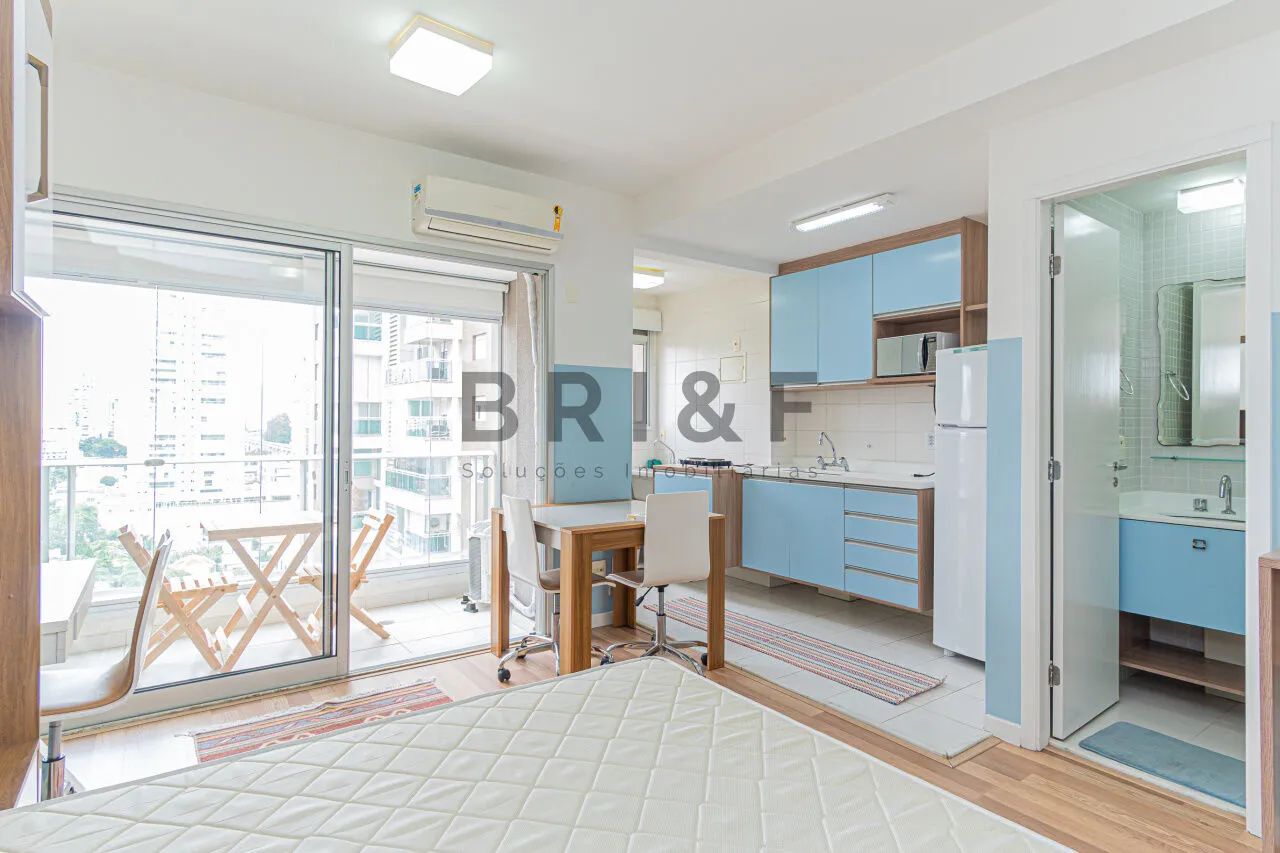 Apartamento Studio Mobiliado para locação, 1 dormitório, com vaga no Brooklin - Foto 6