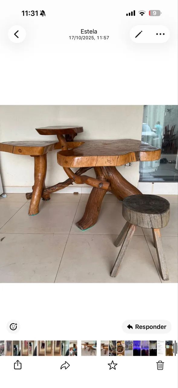 Mesa madeira maciça  - Foto 2
