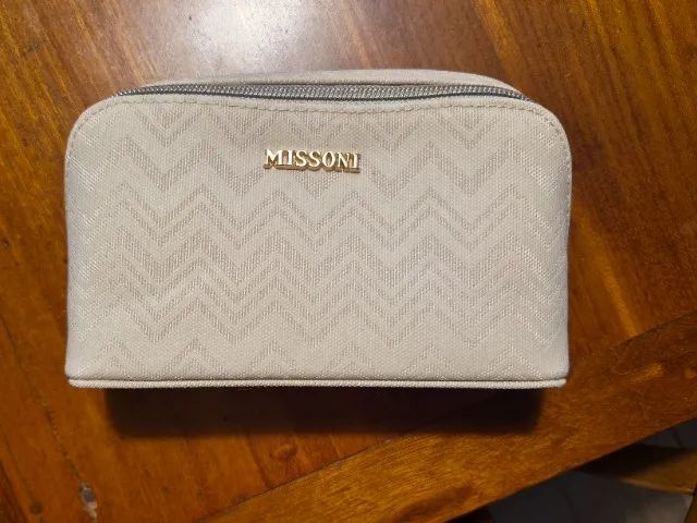 necessaire missoni bege, nova 