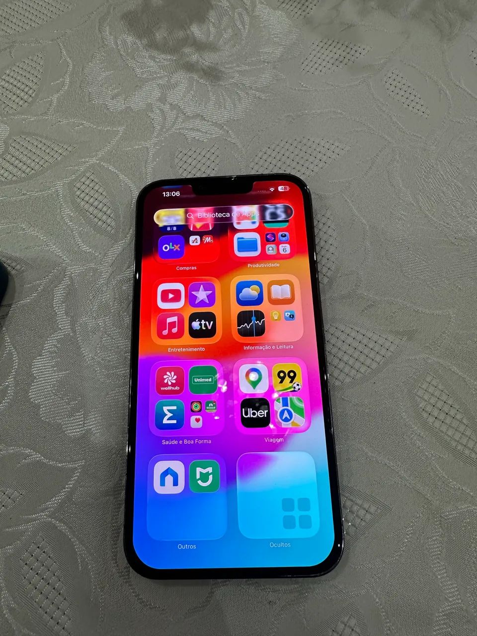 iPhone 13 Promax 128gb cinza grafite usado - Foto 2