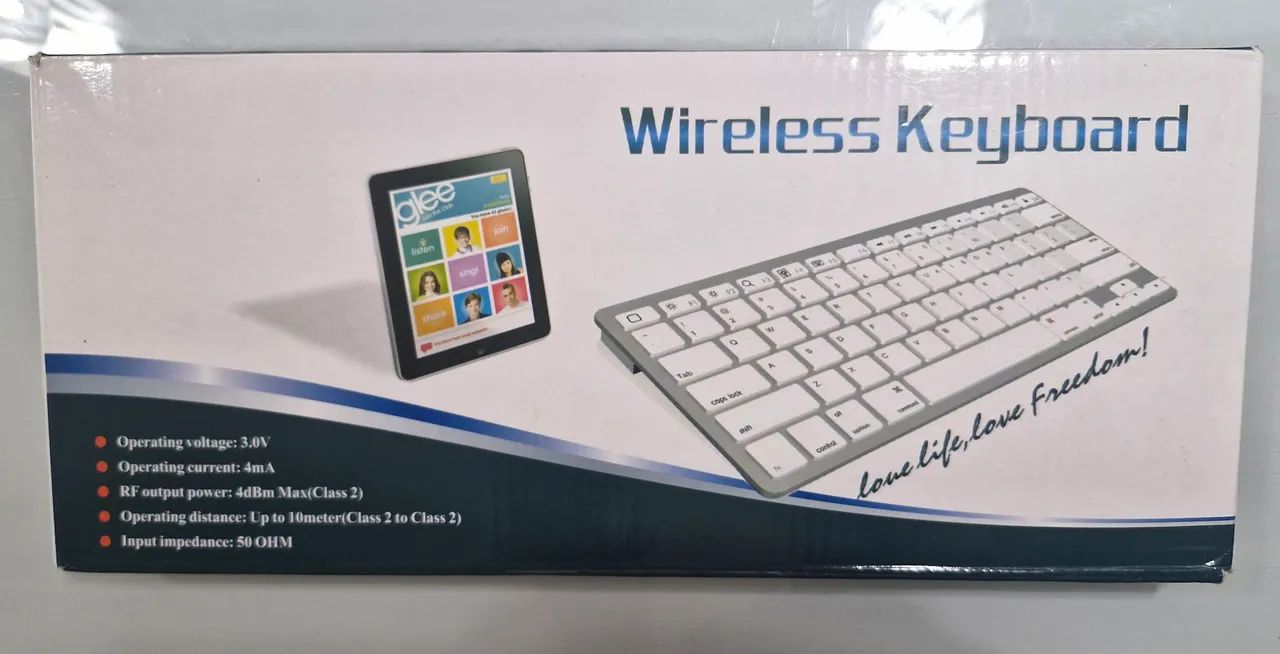 Teclado sem fio Bluetooth