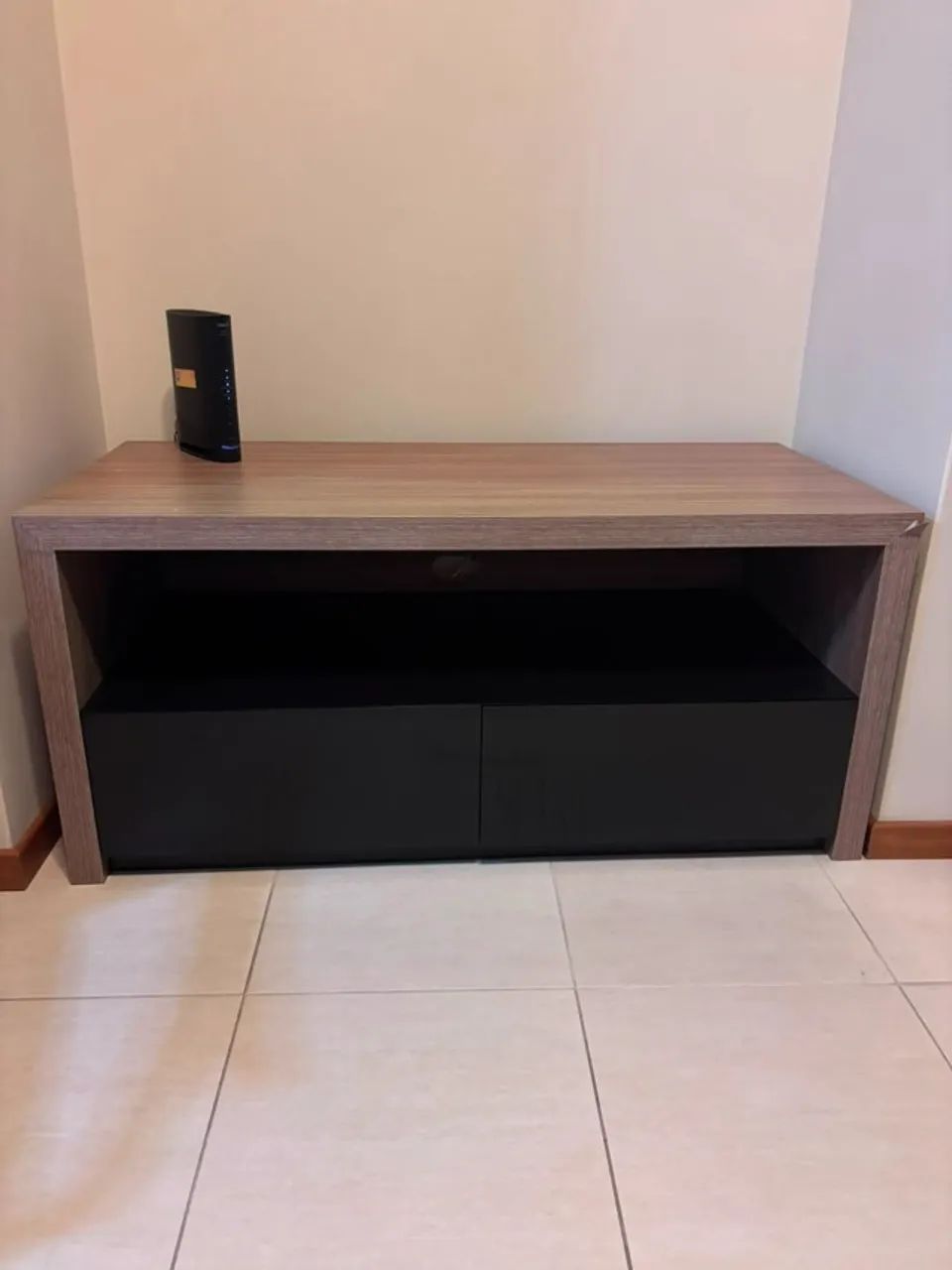 Rack para TV com 2 Gavetas - MDF Amadeirado - Foto 5